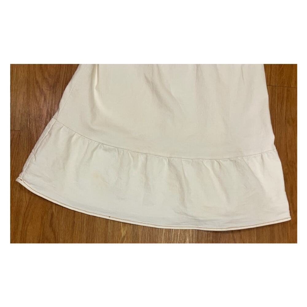 Planet Heart Juniors' Denim PuffSleeve MiniDress Off White L - Picture 7 of 8